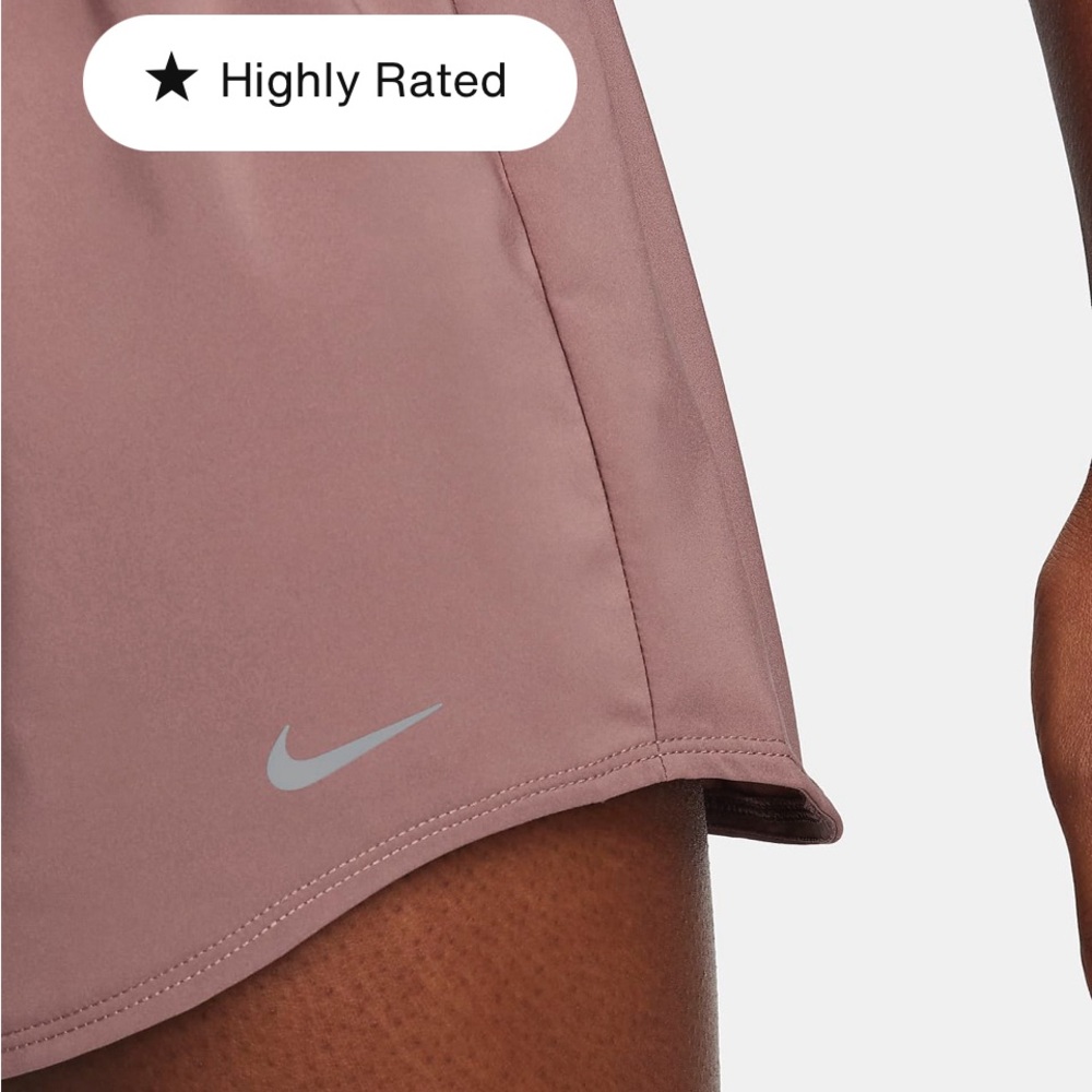 Nike One Women’s Dri-FIT Mid-Rise Brief-Lined Shorts - Picture 15 of 17